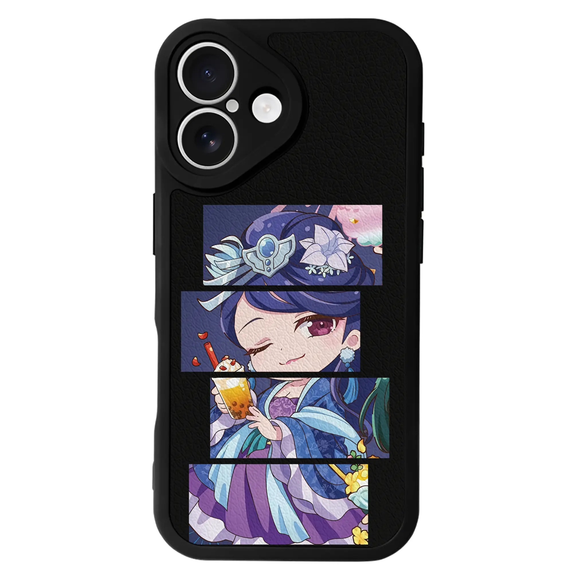 薬屋のひとりごと グッズ,梨花妃 - IPhone 16シリーズ対応 ・ シリコンスマホケース ・ レザー調 ・ 高精度フィット ・ 耐衝撃 ・ ワイヤレス充電対応 ・ 精密カット